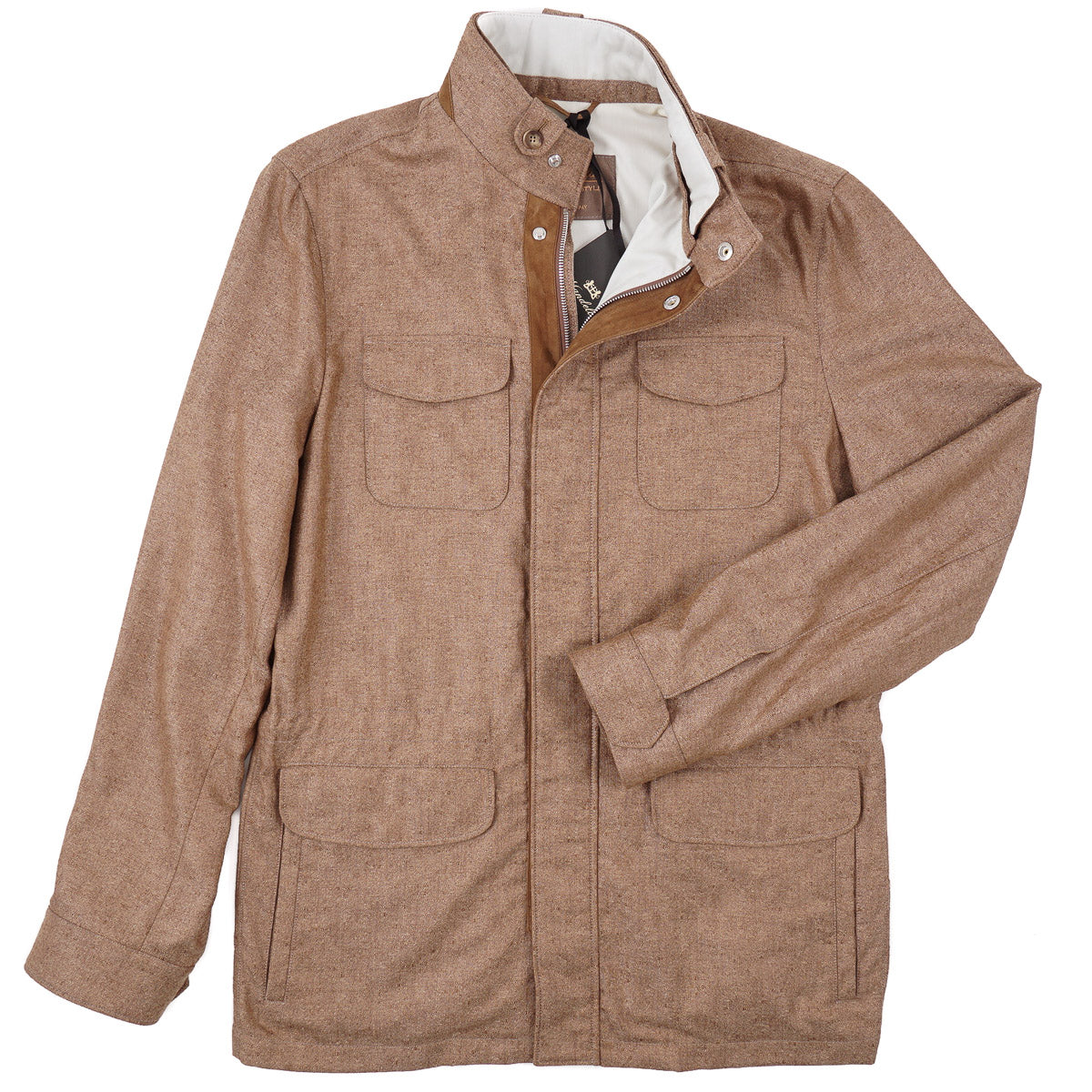 Enrico Mandelli Cashmere-Silk Travel Jacket