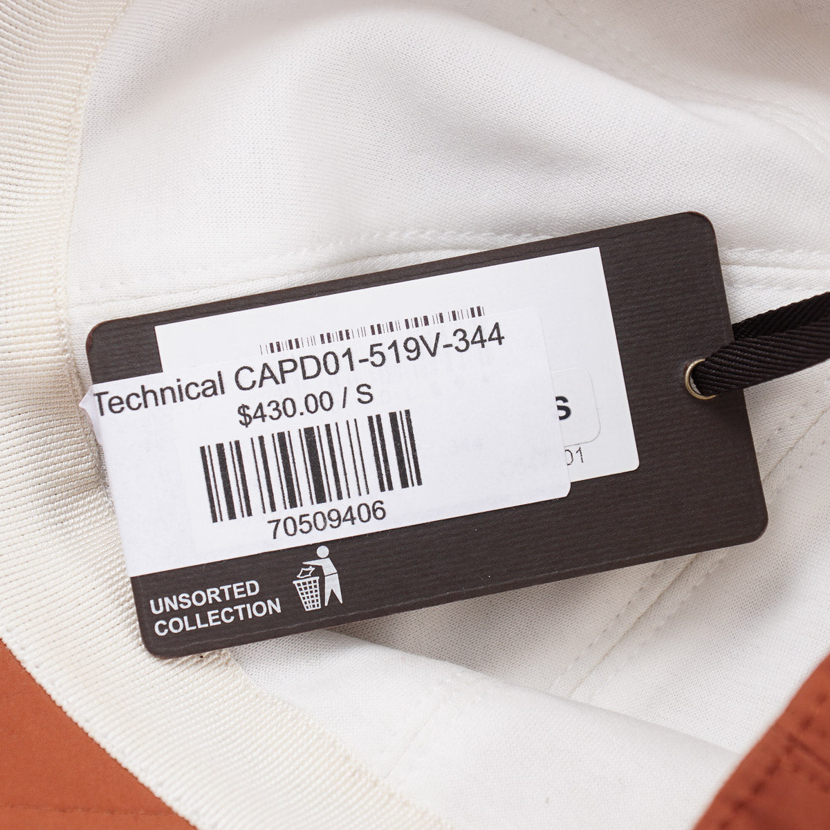 Enrico Mandelli Tech Fabric Baseball Cap