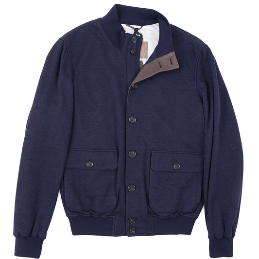 Enrico Mandelli Wool-Cotton Bomber Jacket