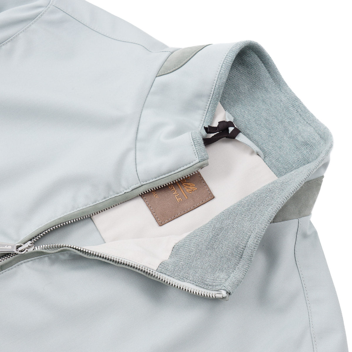 Enrico Mandelli Lightweight Wool Bomber Jacket