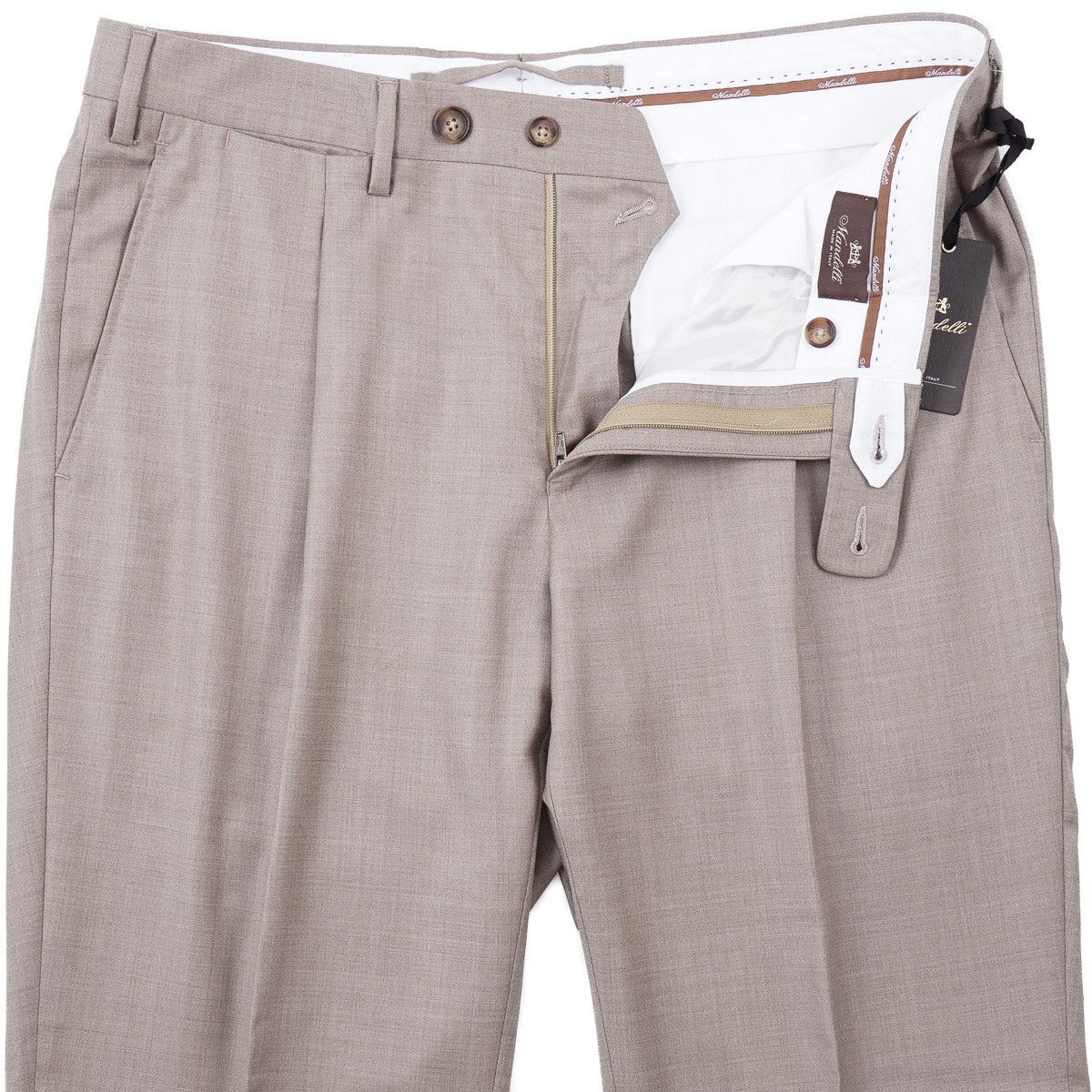 Enrico Mandelli Wool Dress Pants