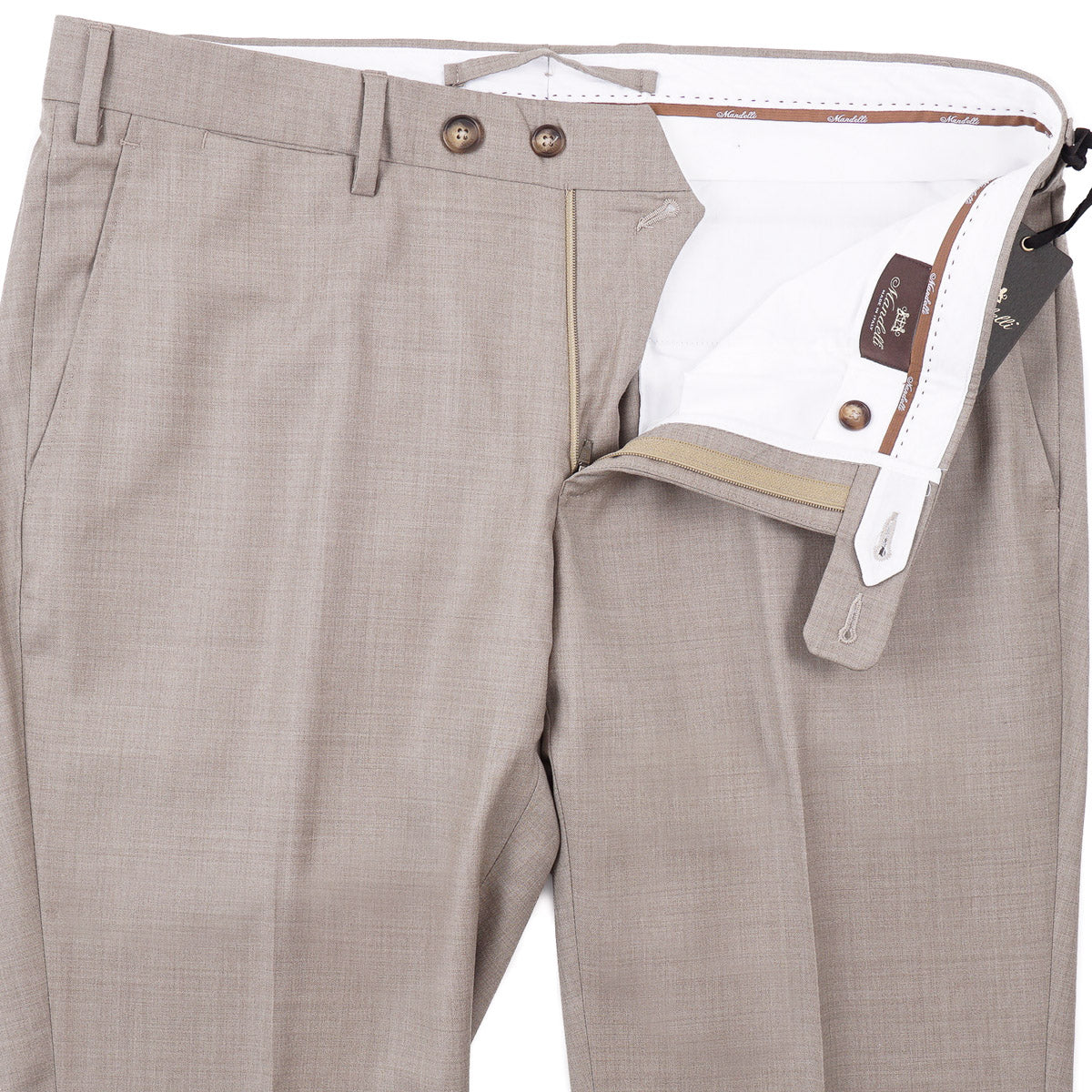 Enrico Mandelli Wool Dress Pants