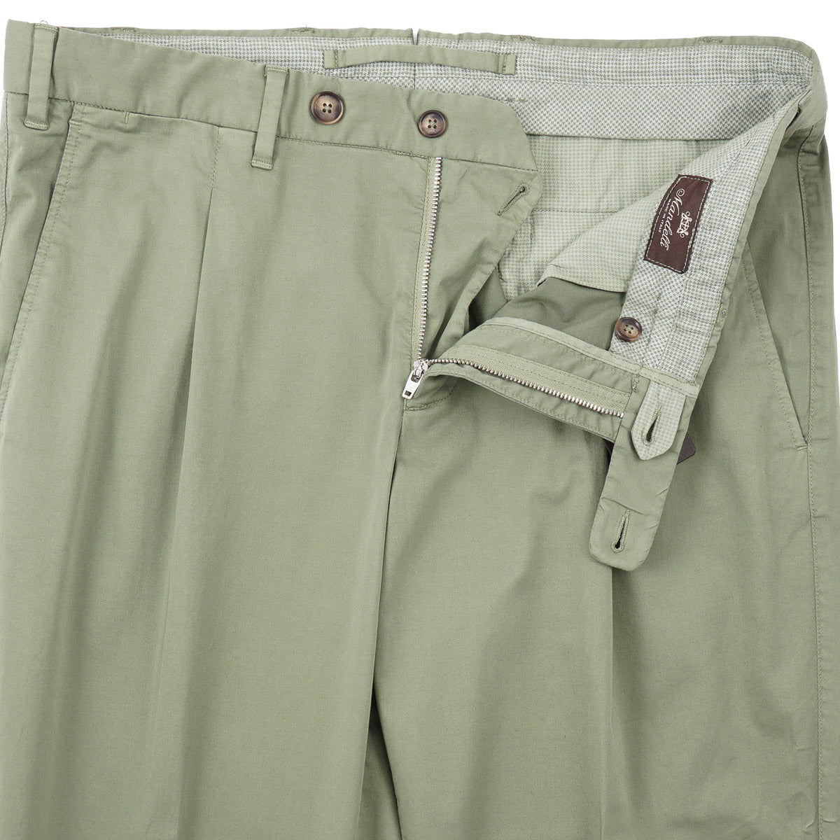 Enrico Mandelli Cotton Chino Pants