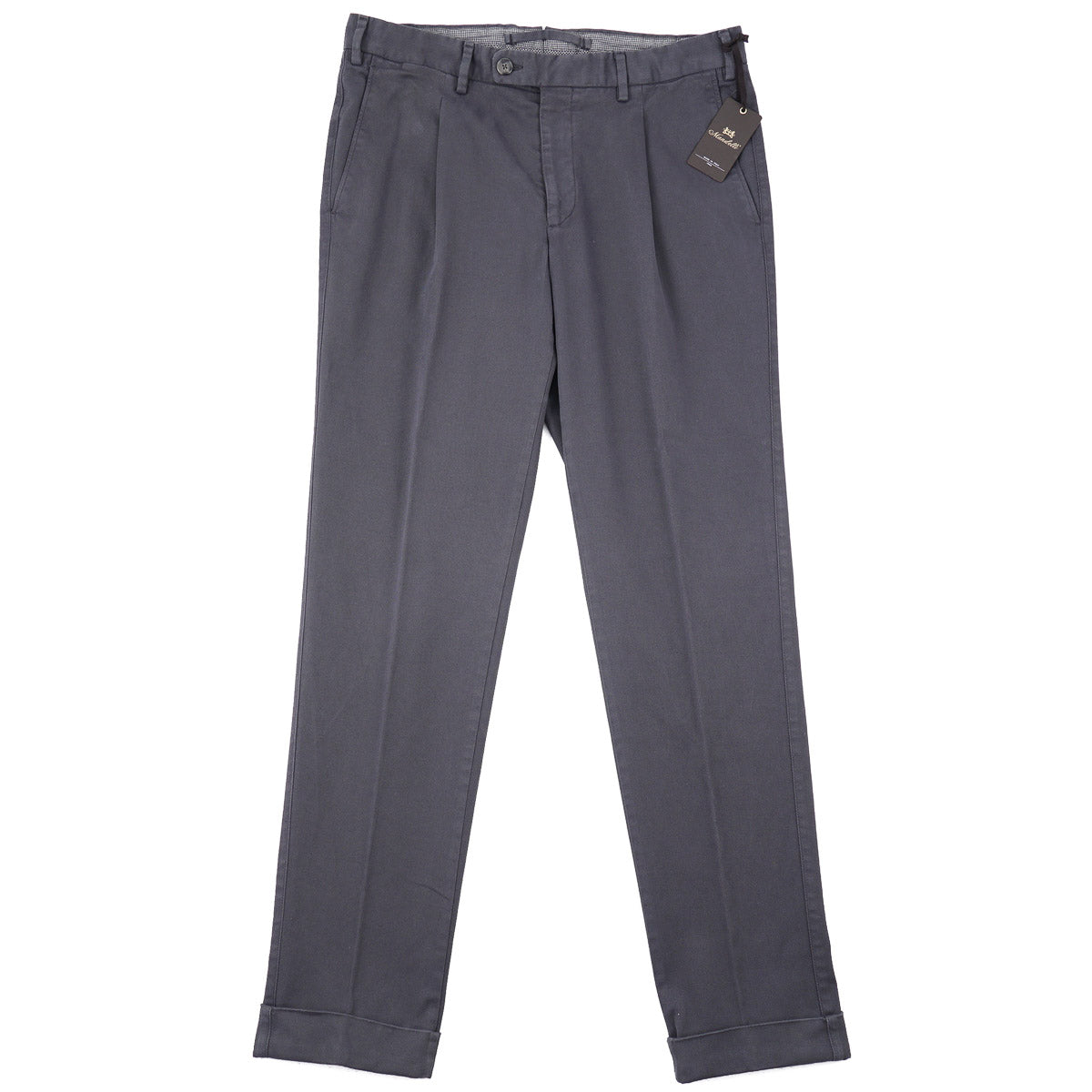 Enrico Mandelli Twill Cotton Pants
