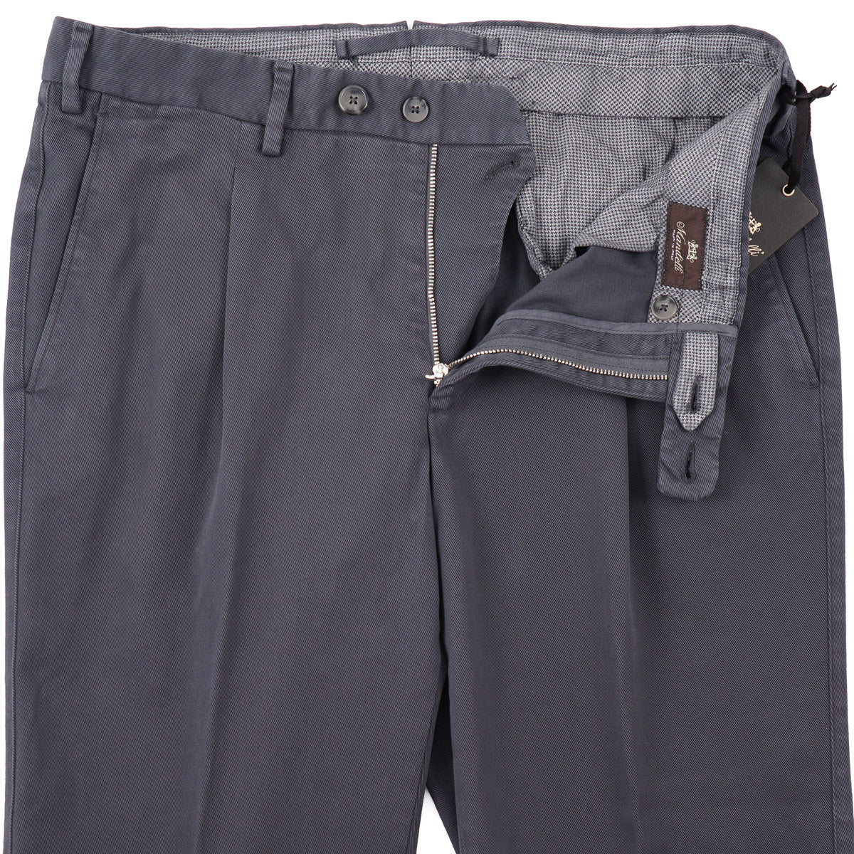 Enrico Mandelli Twill Cotton Pants