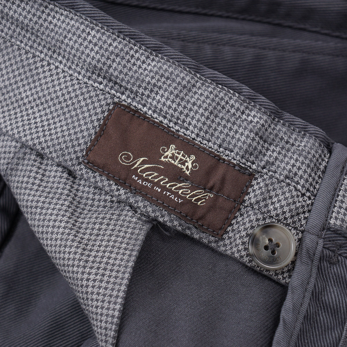 Enrico Mandelli Twill Cotton Pants