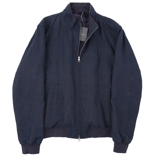 Brett Johnson Linen Bomber Jacket