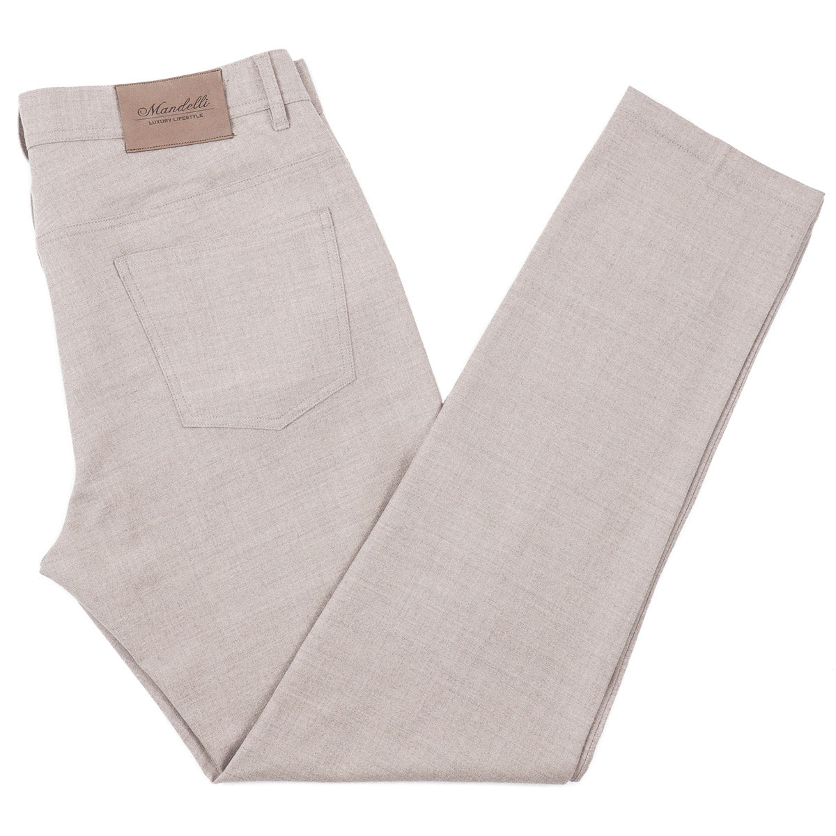Enrico Mandelli Wool 5-Pocket Pants
