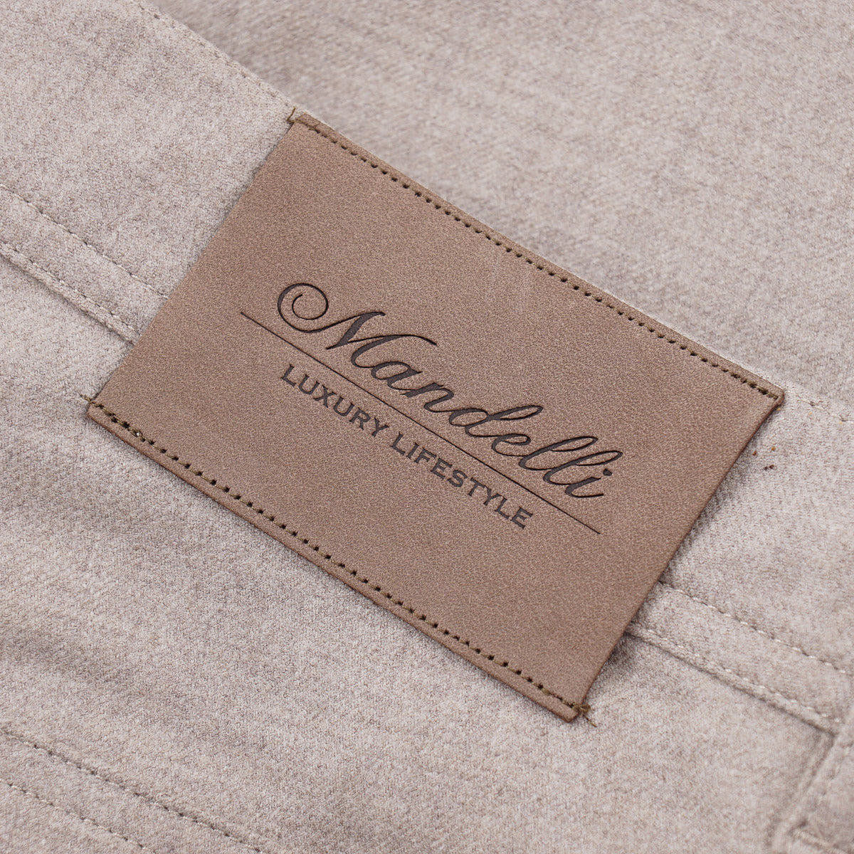 Enrico Mandelli Wool 5-Pocket Pants
