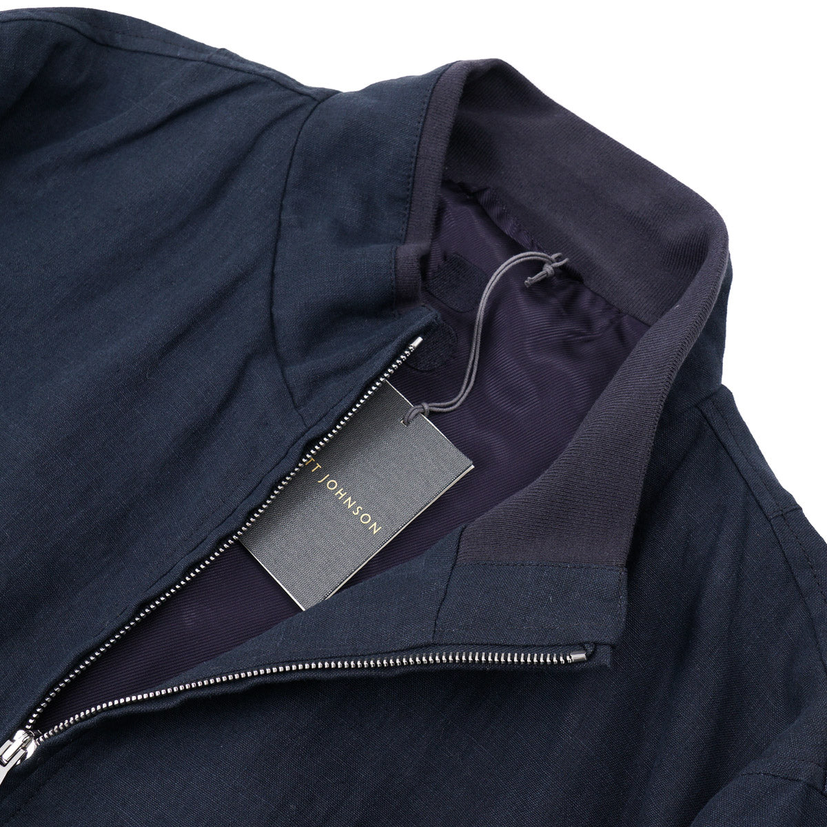 Brett Johnson Linen Bomber Jacket
