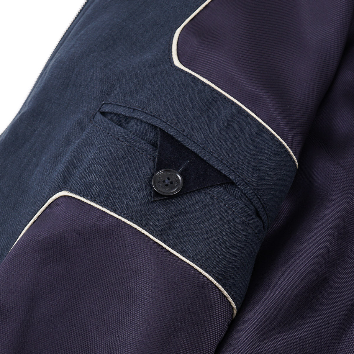Brett Johnson Linen Bomber Jacket