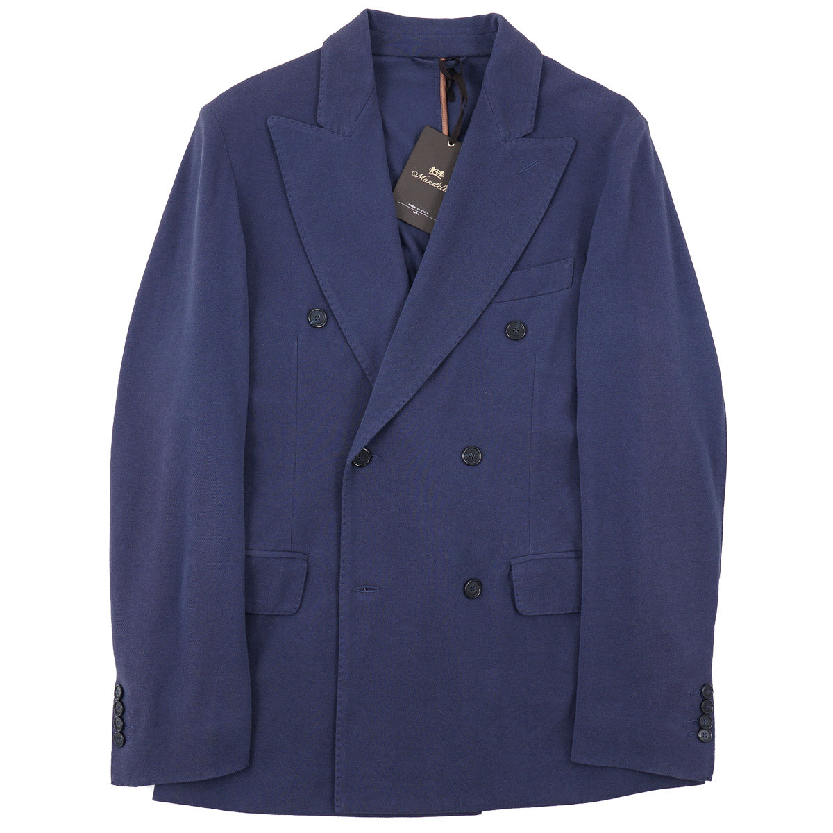 Enrico Mandelli Pique Knit Cotton Blazer