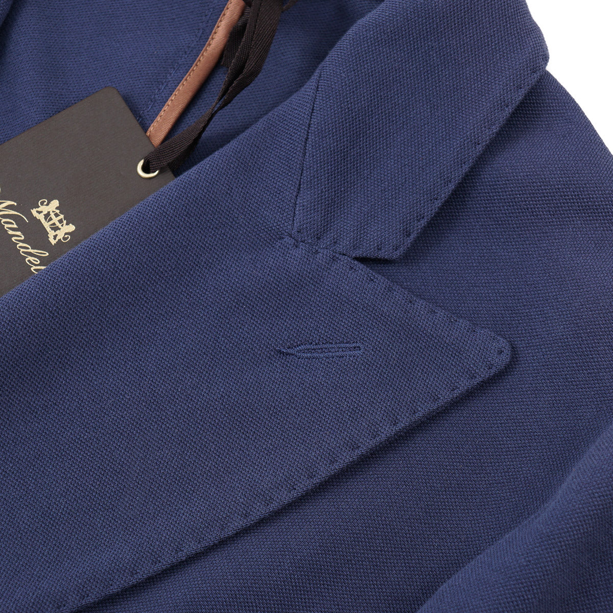 Enrico Mandelli Pique Knit Cotton Blazer