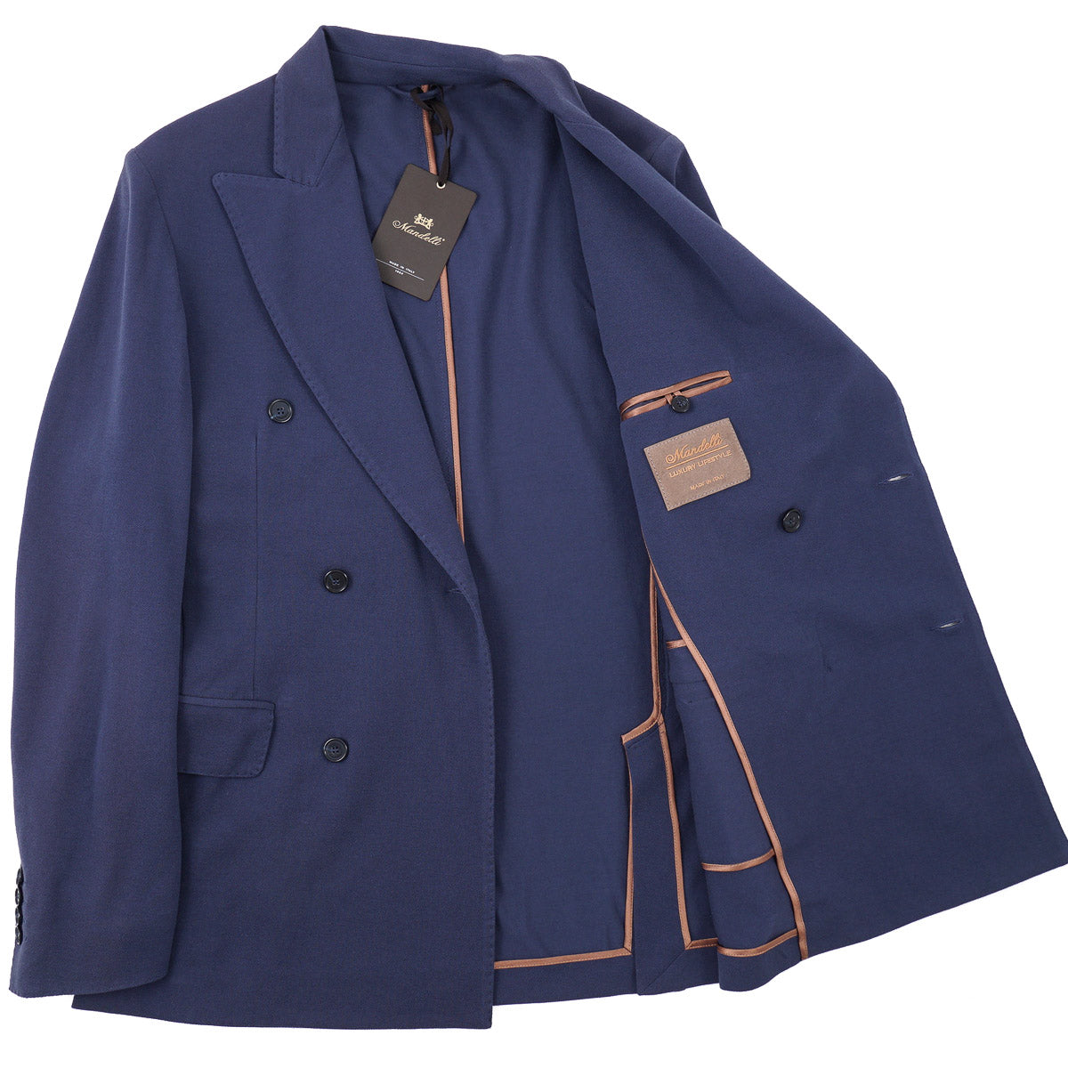 Enrico Mandelli Pique Knit Cotton Blazer