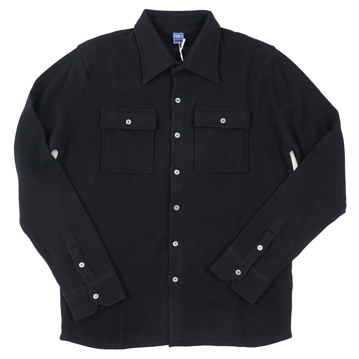 Fedeli Knit Cashmere Overshirt-Sweater