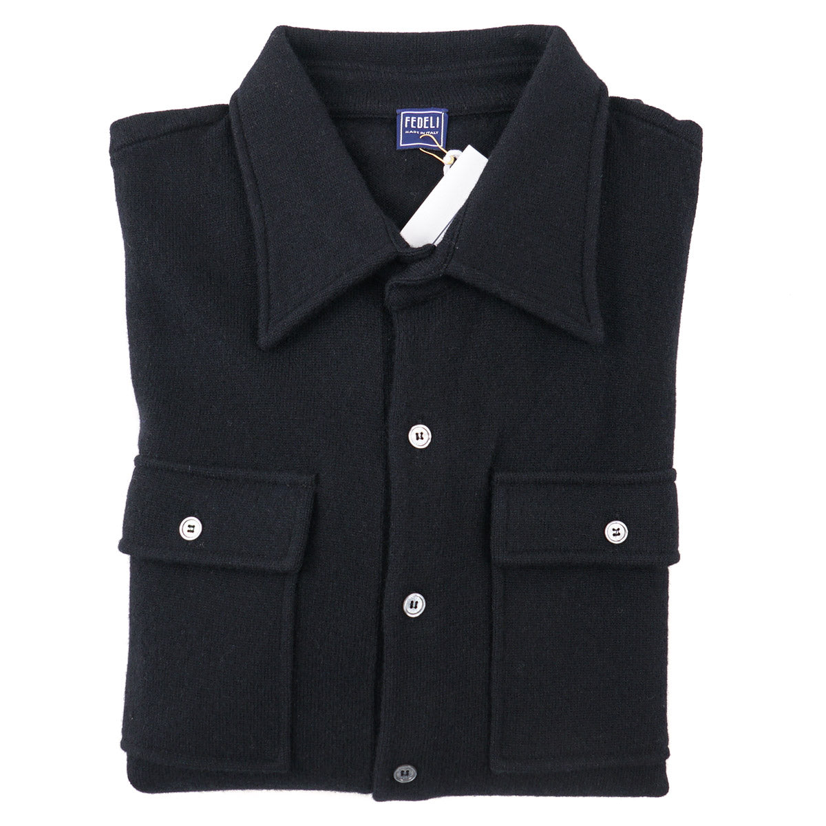 Fedeli Knit Cashmere Overshirt-Sweater