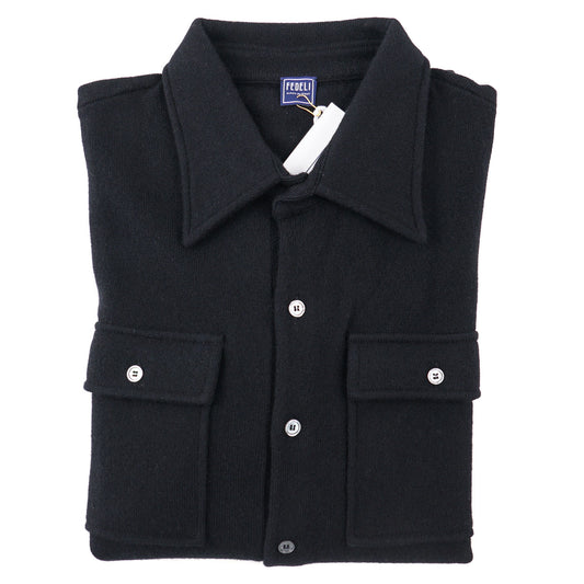 Fedeli Knit Cashmere Overshirt-Sweater