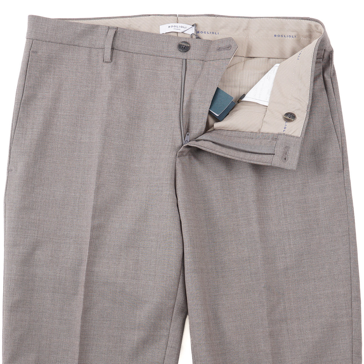Boglioli Slim-Fit Wool Dress Pants