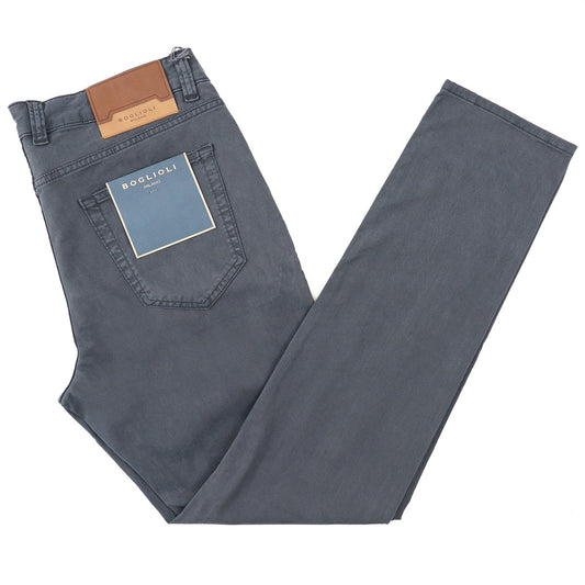 Boglioli Garment-Dyed Cotton-Silk Jeans