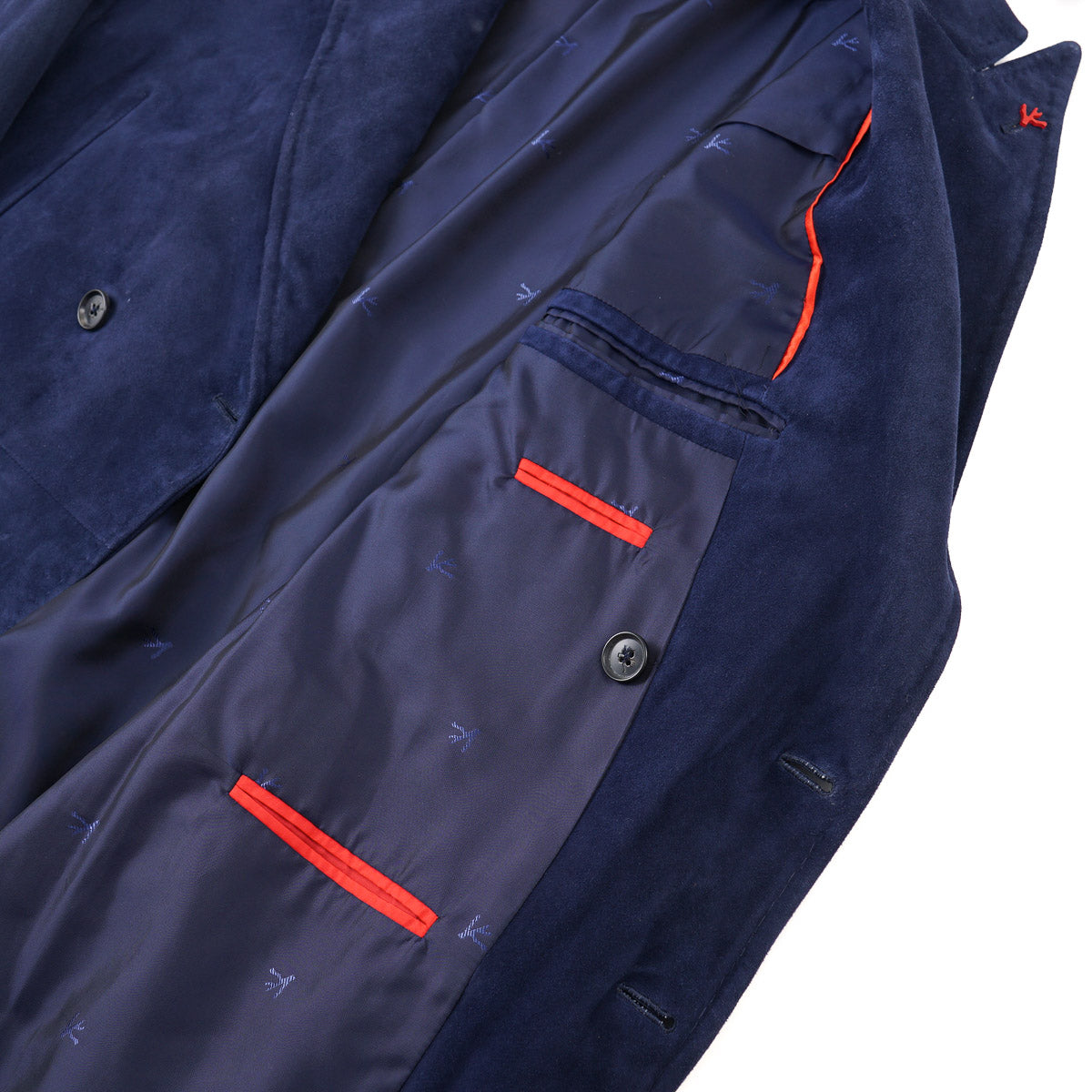 Isaia Soft Lamb Suede Leather Blazer