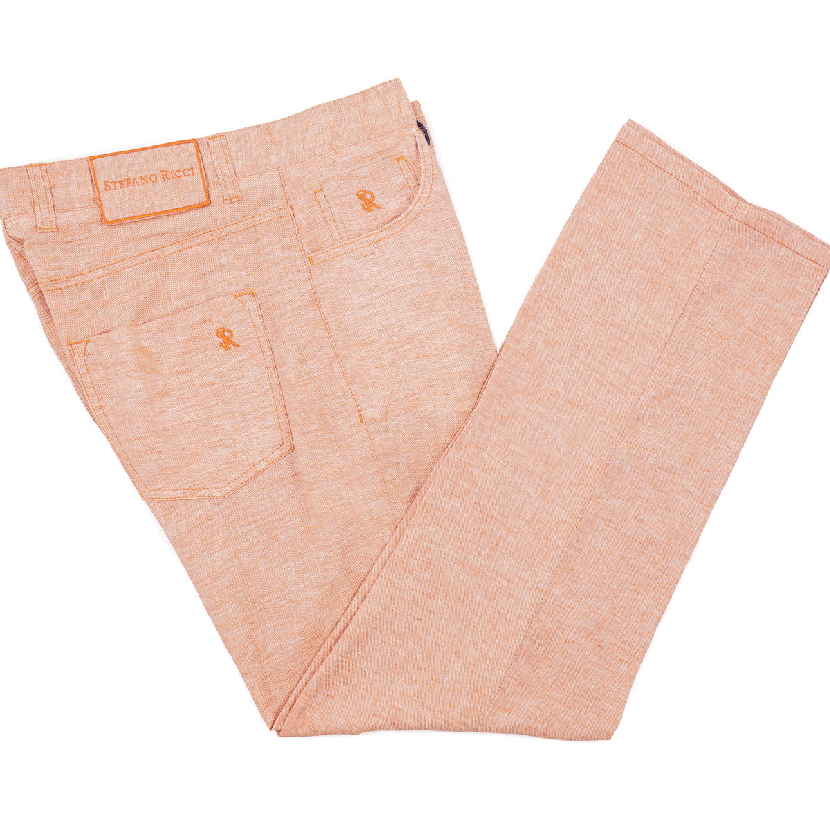 Stefano Ricci Linen-Cotton 5-Pocket Pants
