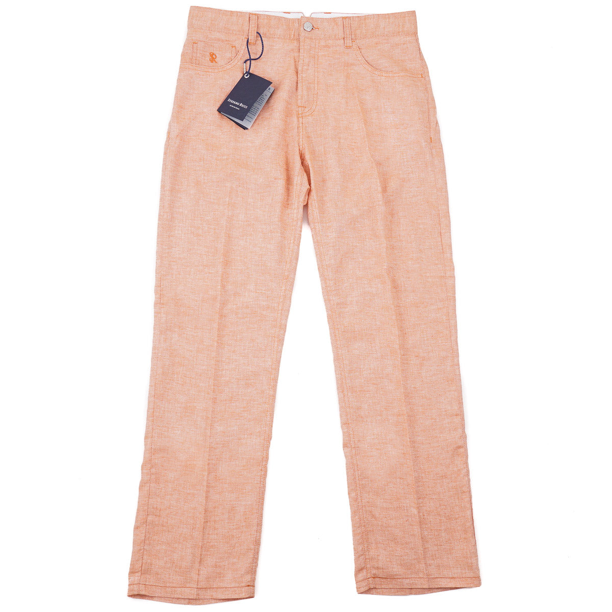Stefano Ricci Linen-Cotton 5-Pocket Pants
