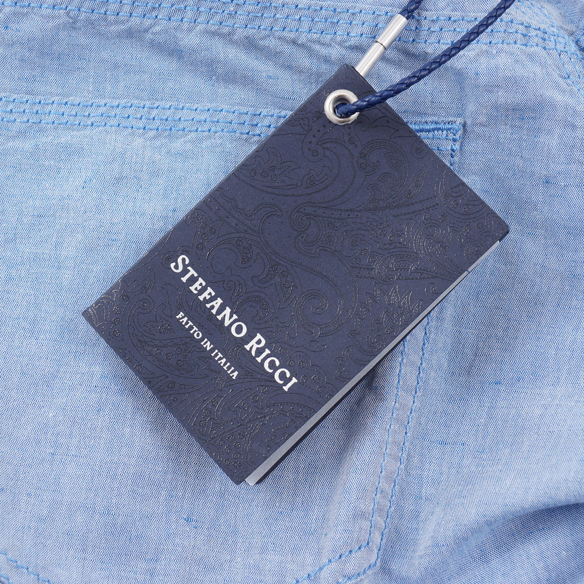 Stefano Ricci Linen-Cotton 5-Pocket Pants - Top Shelf Apparel