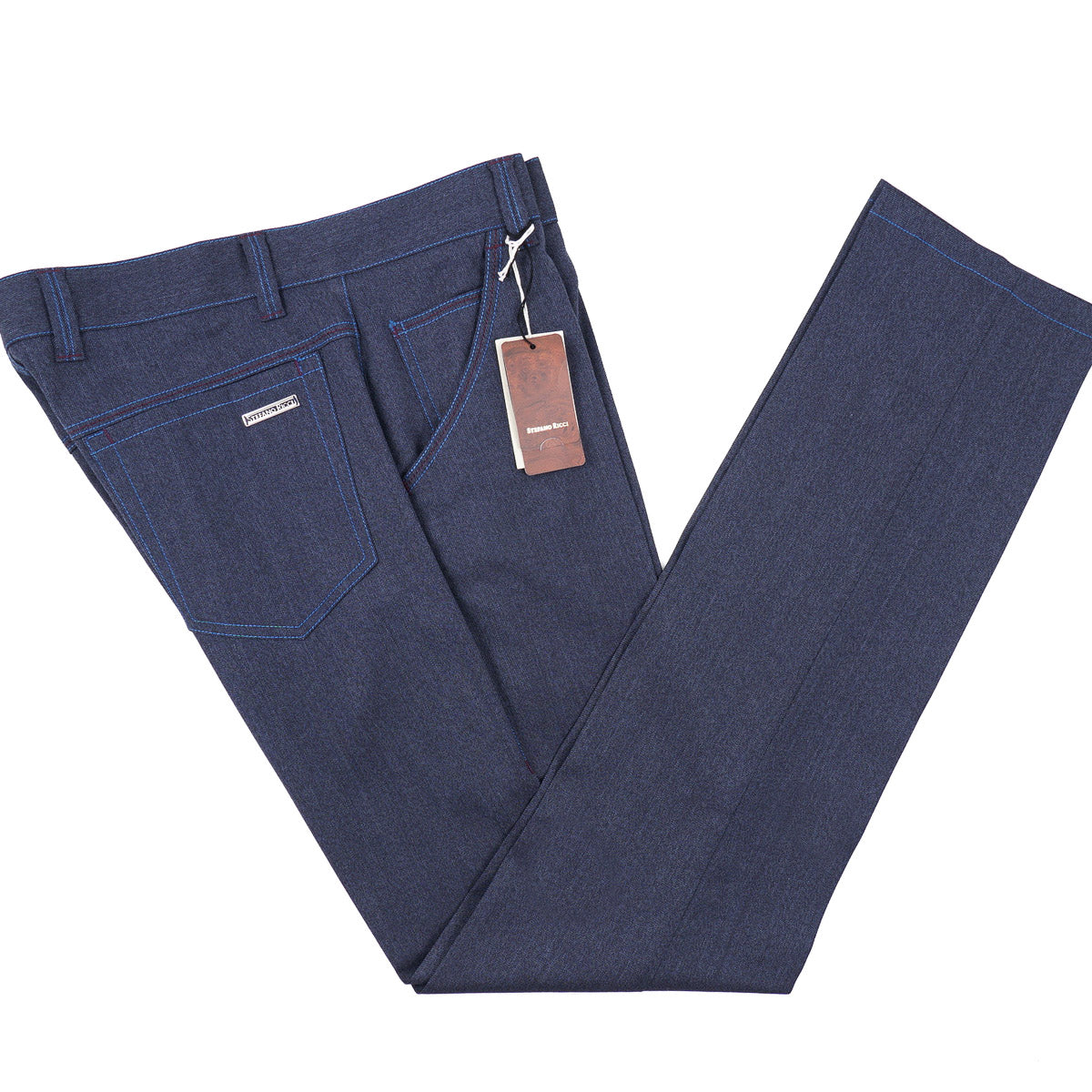 Stefano Ricci Wool 'Denim' 5-Pocket Pants