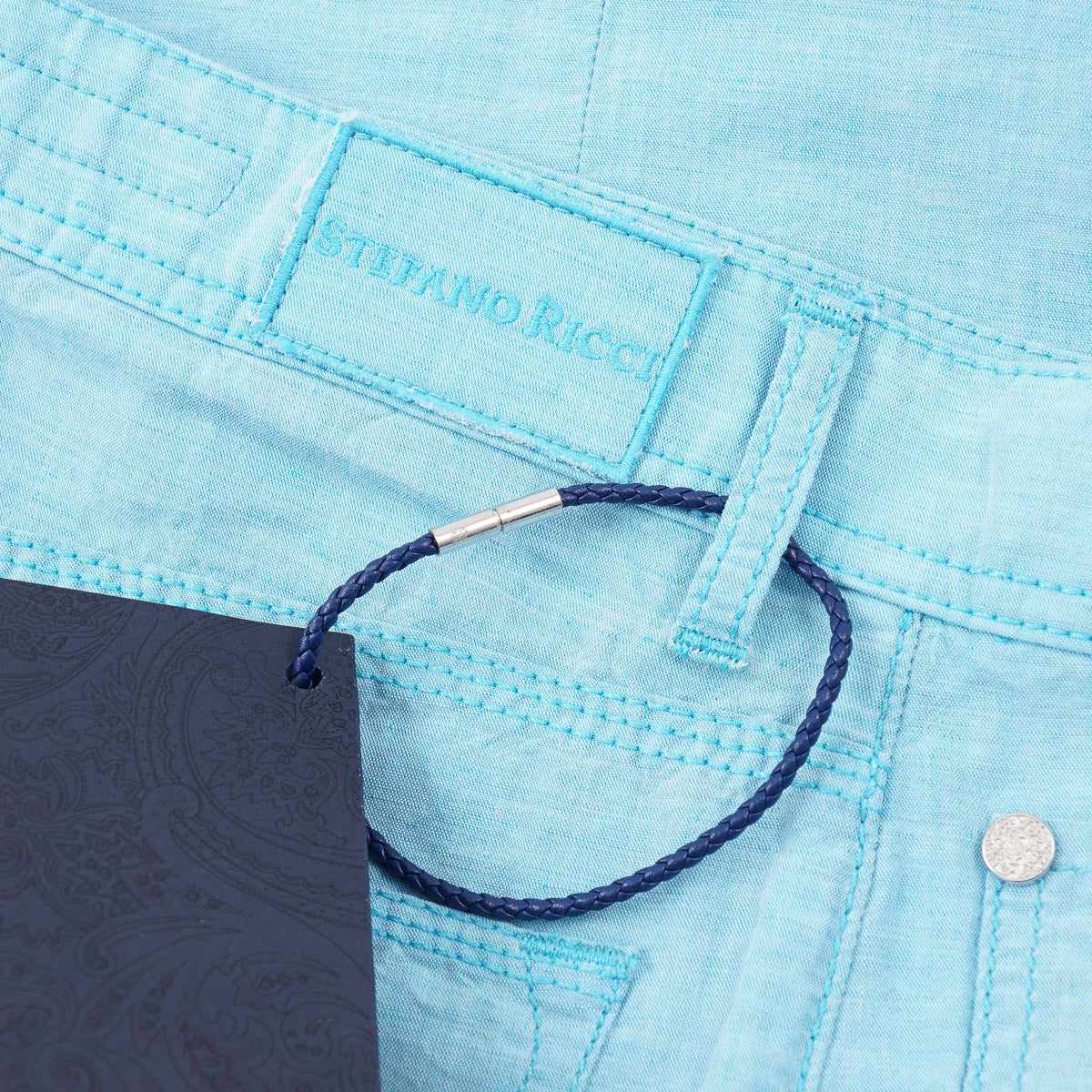 Stefano Ricci Linen-Cotton 5-Pocket Pants