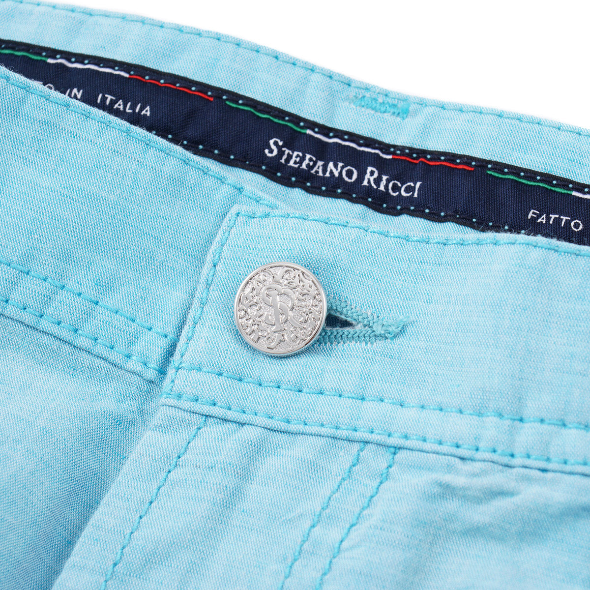 Stefano Ricci Linen-Cotton 5-Pocket Pants