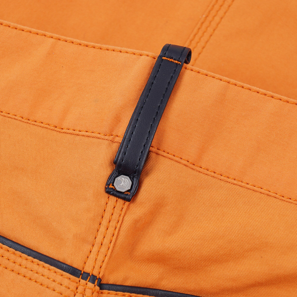 Stefano Ricci 5-Pocket Pants with Leather Details