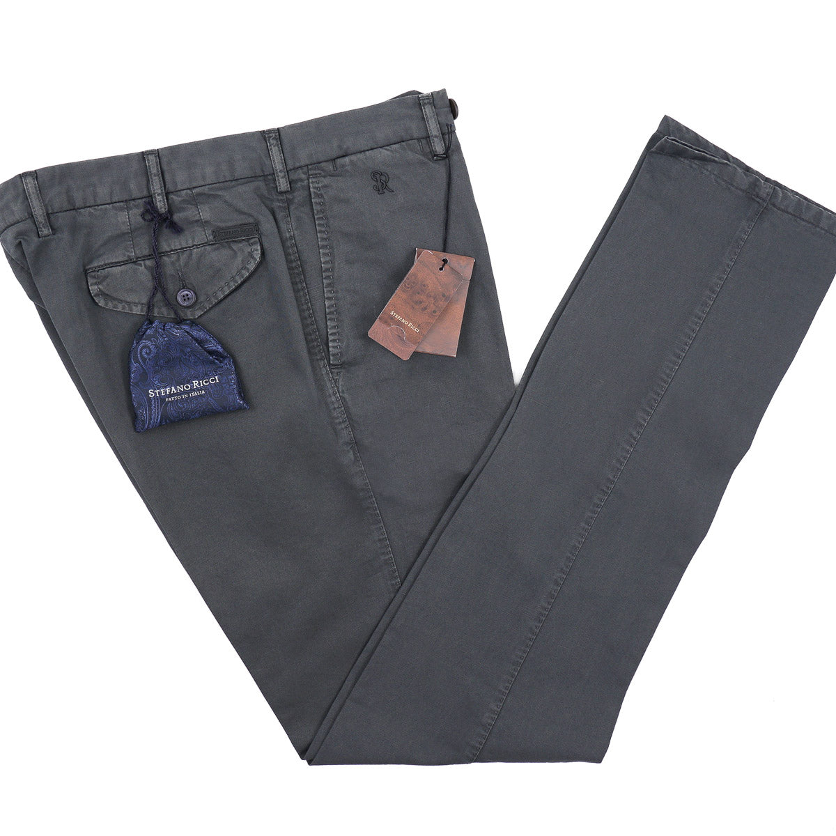 Stefano Ricci Cotton-Linen Chino Pants