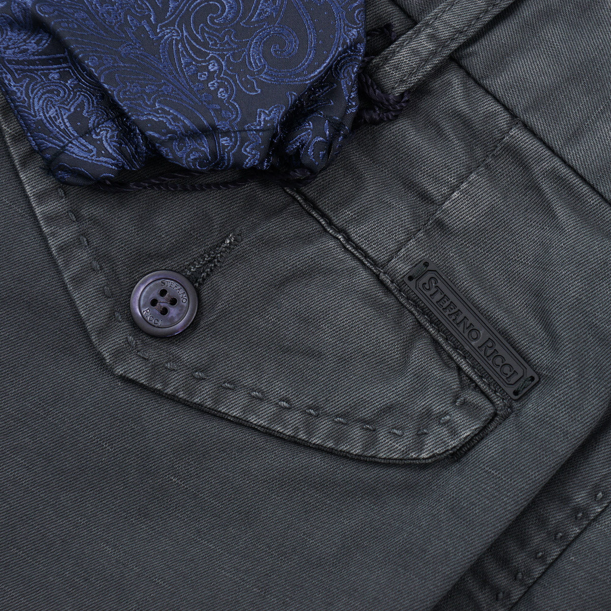 Stefano Ricci Cotton-Linen Chino Pants