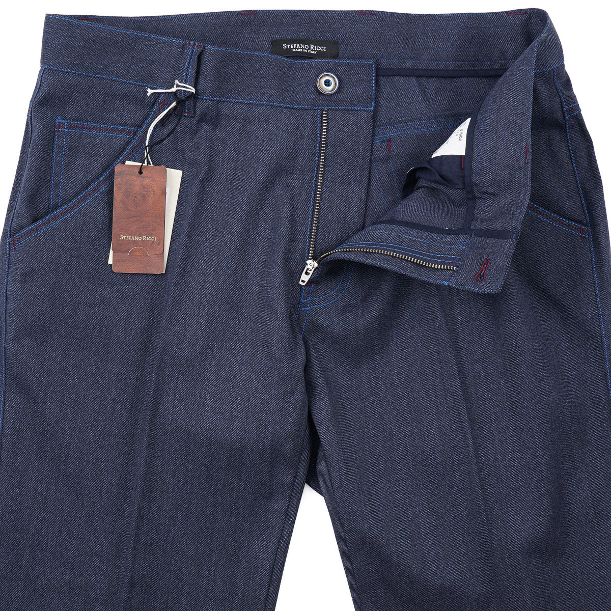 Stefano Ricci Wool 'Denim' 5-Pocket Pants