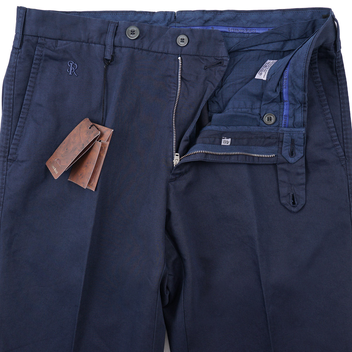 Stefano Ricci Cotton-Linen Chino Pants
