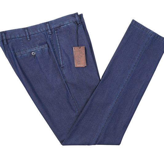 Stefano Ricci Chambray Denim Chino Pants