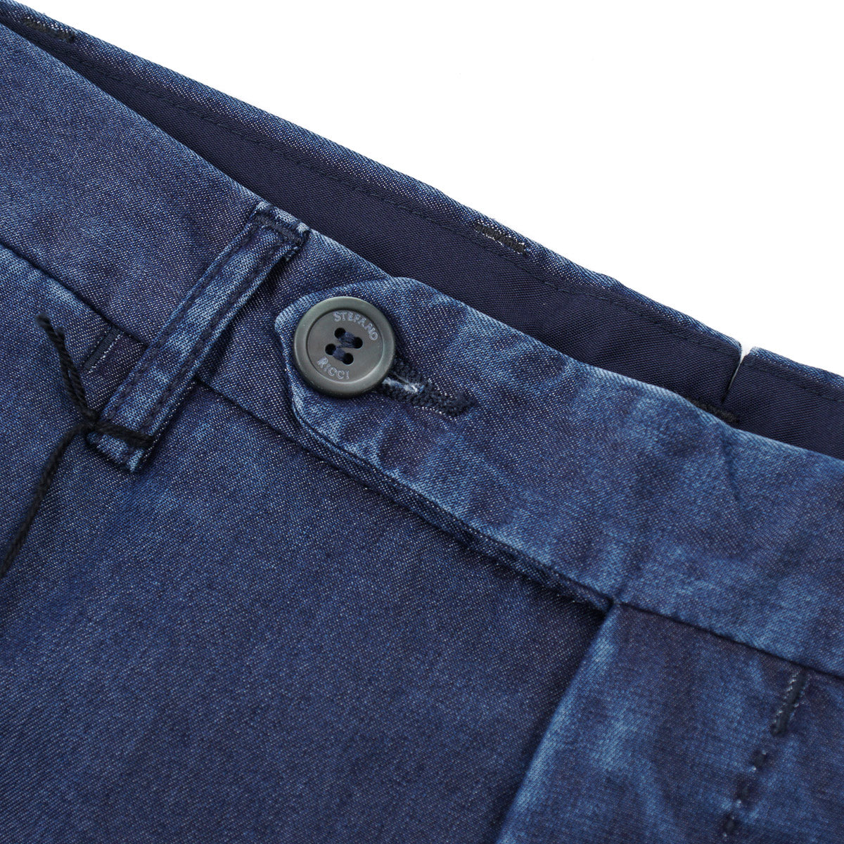 Stefano Ricci Chambray Denim Chino Pants