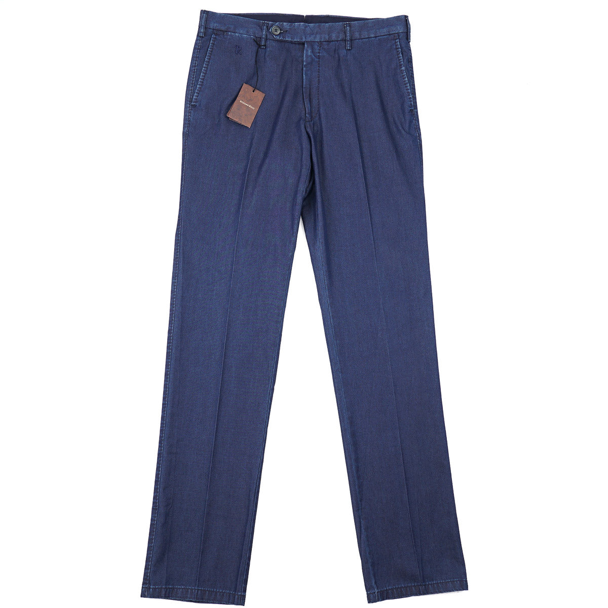 Stefano Ricci Chambray Denim Chino Pants