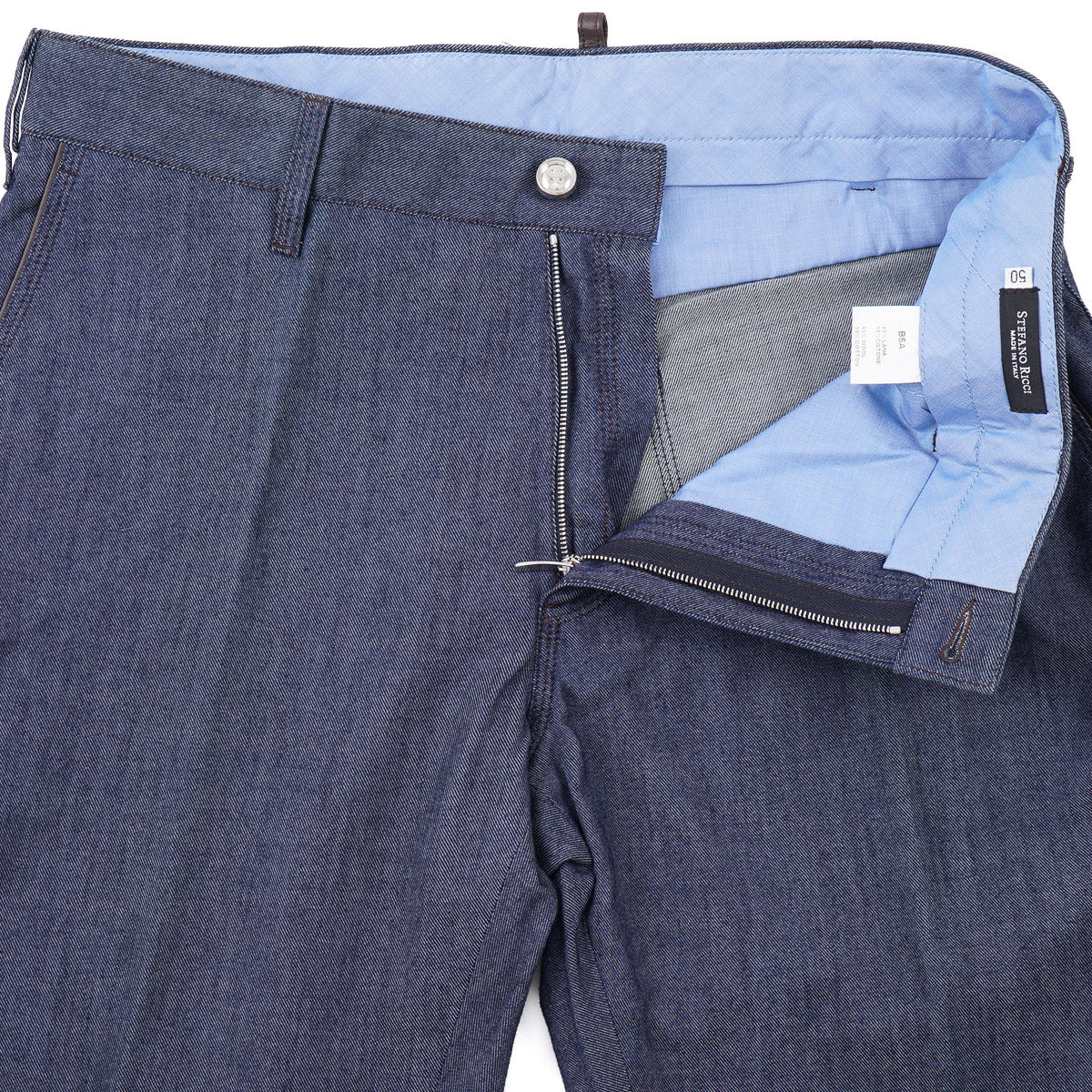 Stefano Ricci Wool-Cotton 5-Pocket Pants