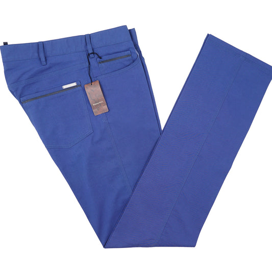 Stefano Ricci 5-Pocket Pants with Leather Details