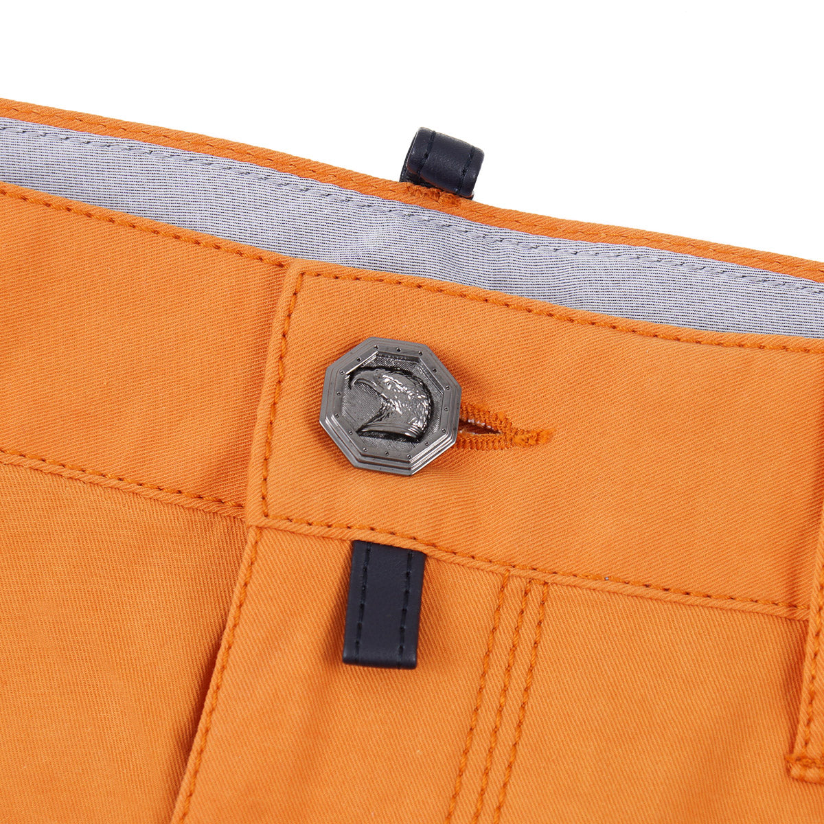 Stefano Ricci 5-Pocket Pants with Leather Details