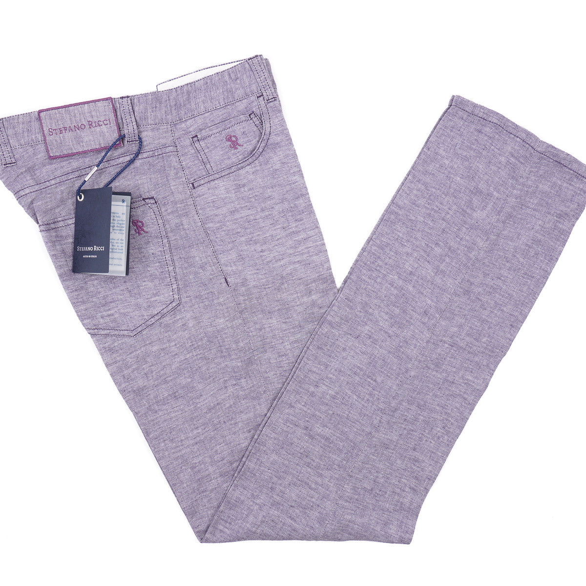 Stefano Ricci Linen-Cotton 5-Pocket Pants