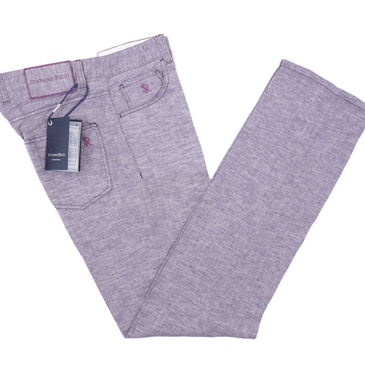 Stefano Ricci Linen-Cotton 5-Pocket Pants