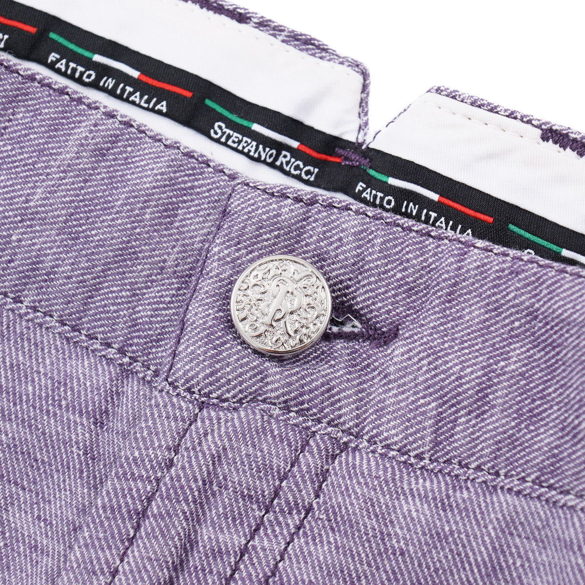 Stefano Ricci Linen-Cotton 5-Pocket Pants
