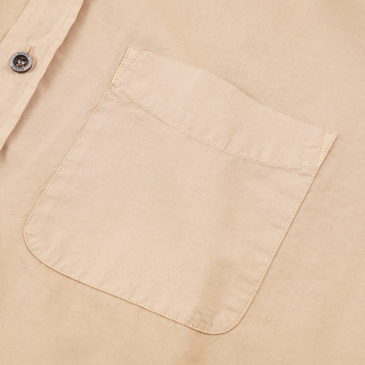 Peserico Tan Washed Cotton Shirt - Top Shelf Apparel