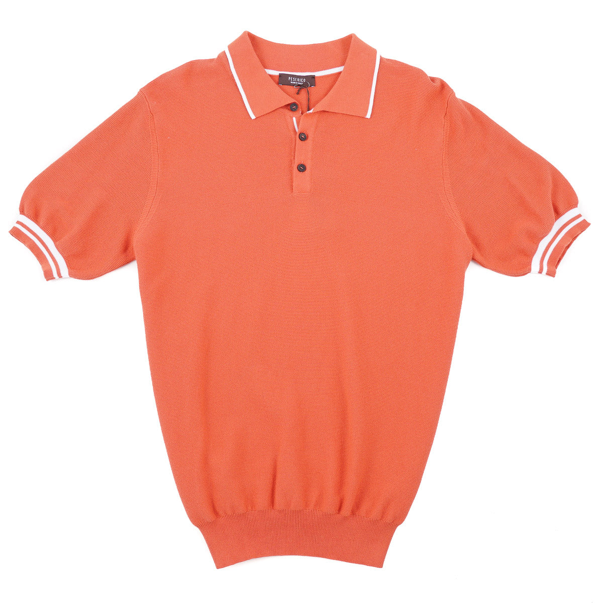 Peserico Short Sleeve Cotton Polo Sweater - Top Shelf Apparel