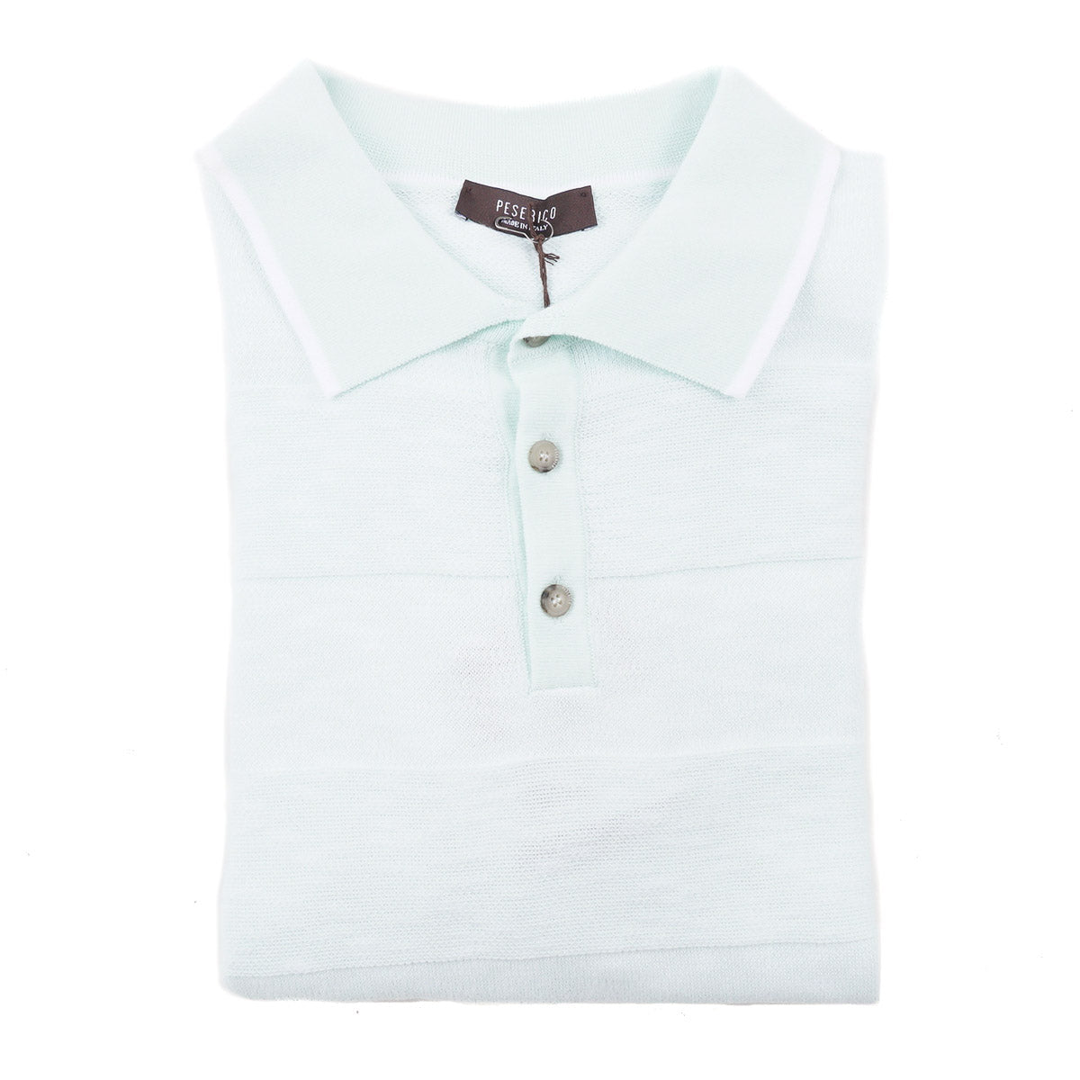 Peserico Block Stripe Knit Cotton Polo - Top Shelf Apparel