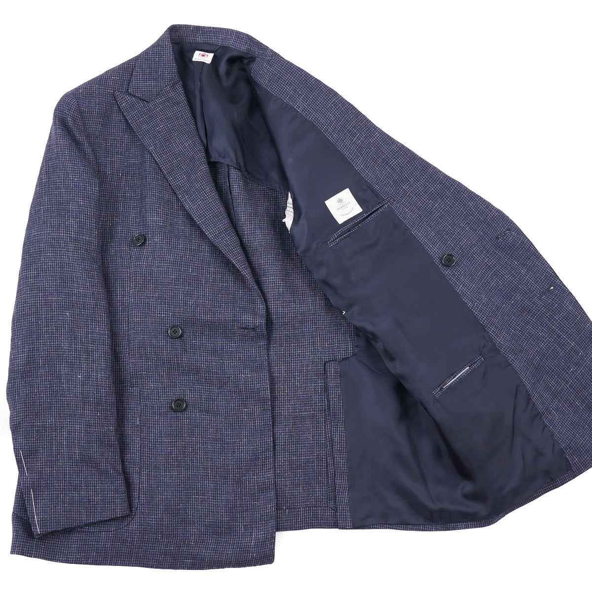 Luigi Borrelli Houndstooth Linen Sport Coat - Top Shelf Apparel