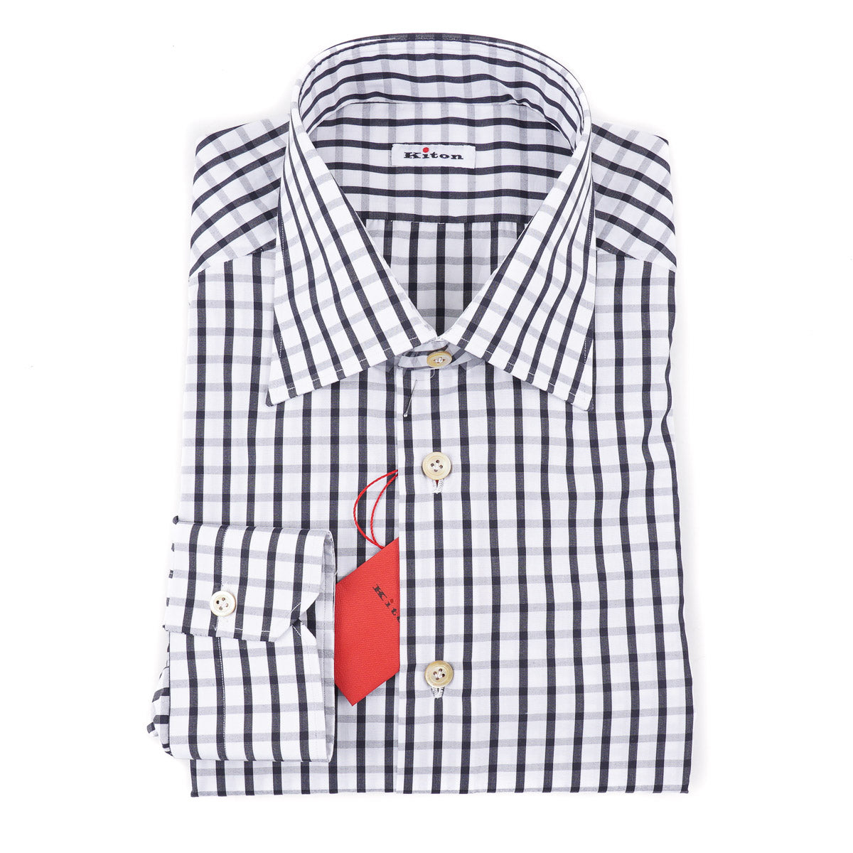 Kiton Slim-Fit Cotton Dress Shirt - Top Shelf Apparel