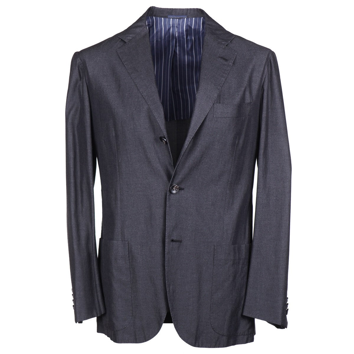 Kiton Chambray Cotton Sport Coat - Top Shelf Apparel